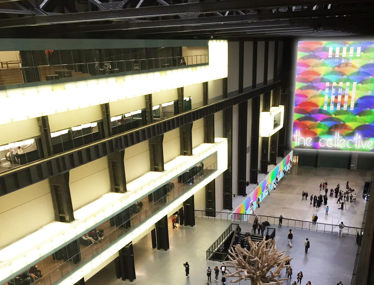 Halo projected onto Turbine Hall