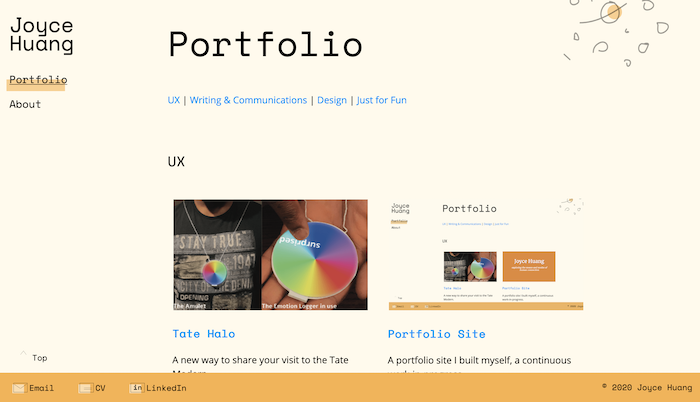 Portfolio example